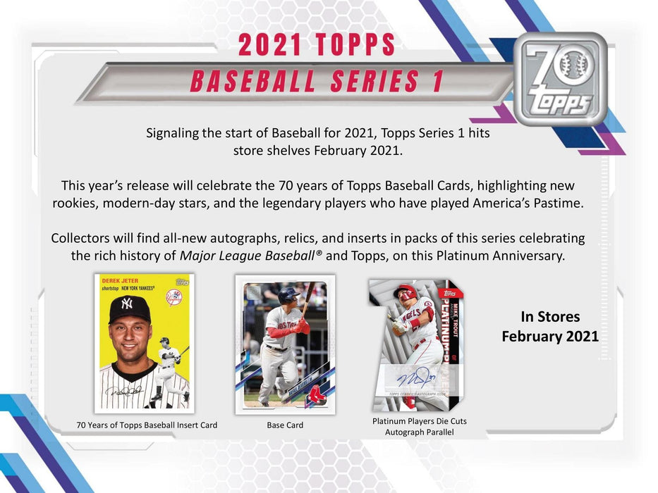 2021 Topps Series 1 Baseball Hobby PRE ORDER - Pastime Sports & Games