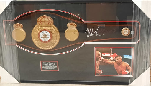 Mike Tyson Autographed Framed Belt Display - Pastime Sports & Games