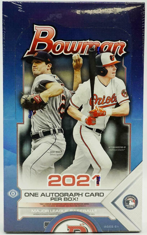 2021 Topps Bowman Baseball Hobby Box - Pastime Sports & Games