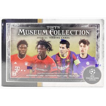 2020/21 Topps Museum Collection UEFA Champions League Soccer Hobby box - Pastime Sports & Games