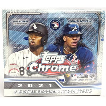 2021 Topps Chrome Baseball Jumbo Hobby Box - Pastime Sports & Games