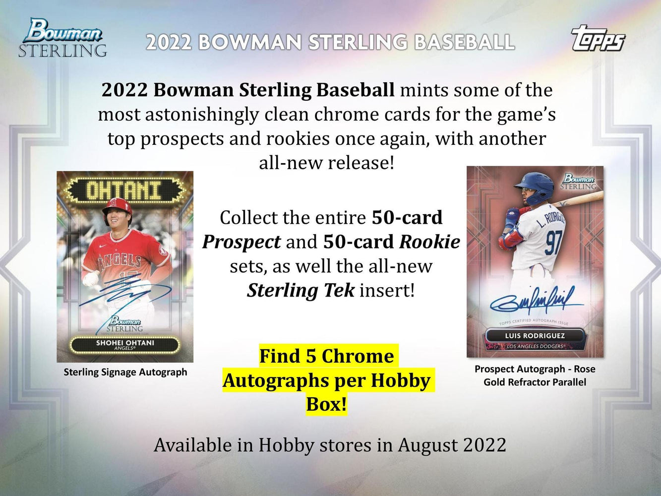 2022 Topps Bowman Sterling Baseball Hobby - Pastime Sports & Games