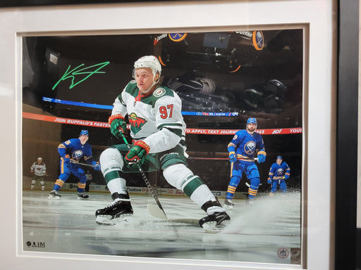 Minnesota Wild Kirill Kaprizov Framed 16X20 Autographed Photo Away Jersey - Pastime Sports & Games