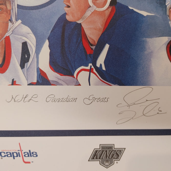 Trevor Linden Autographed 16x20 NHL Canadian Greats Art Print #/2994 - Pastime Sports & Games