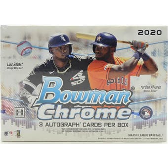 2020 Topps Bowman Chrome Baseball HTA Box - Pastime Sports & Games