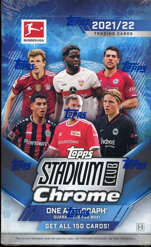 2021/22  Topps Stadium Club Chrome Bundesliga Soccer Hobby Box - Pastime Sports & Games