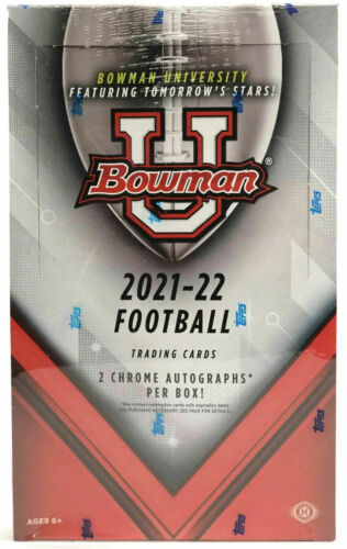 2021/22 Topps Bowman University Football Hobby Box - Pastime Sports & Games