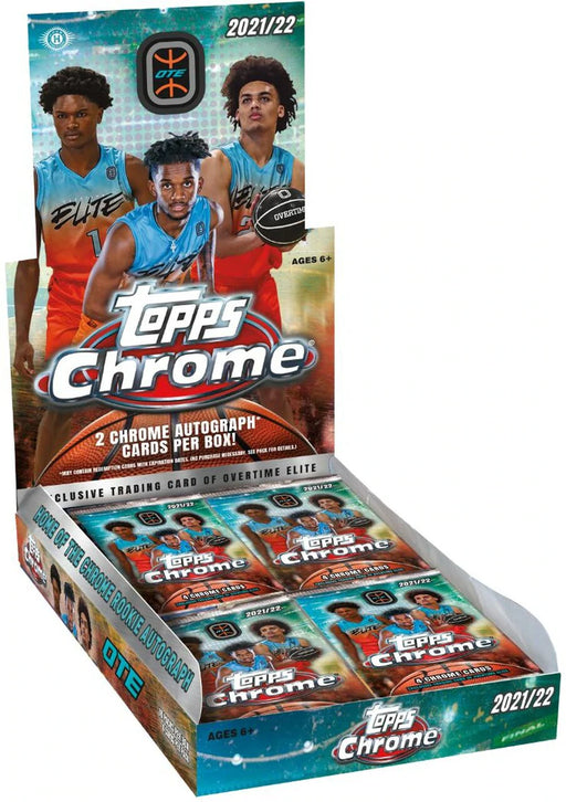 2021/22 Topps Chrome OTE Overtime Elite Basketball Hobby Box - Pastime Sports & Games