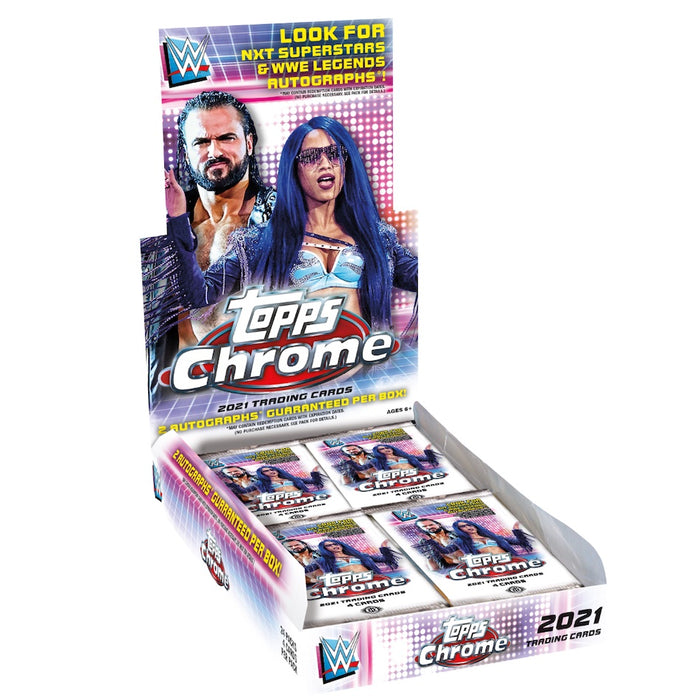 2021 Topps WWE Chrome Hobby Box - Pastime Sports & Games
