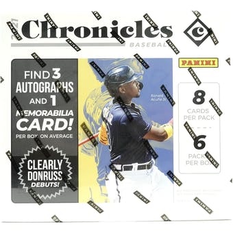 2021 Panini Chronicles Baseball Hobby Box - Pastime Sports & Games