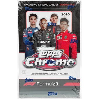 2020 Topps Chrome Formula 1 Racing Hobby Box - Pastime Sports & Games