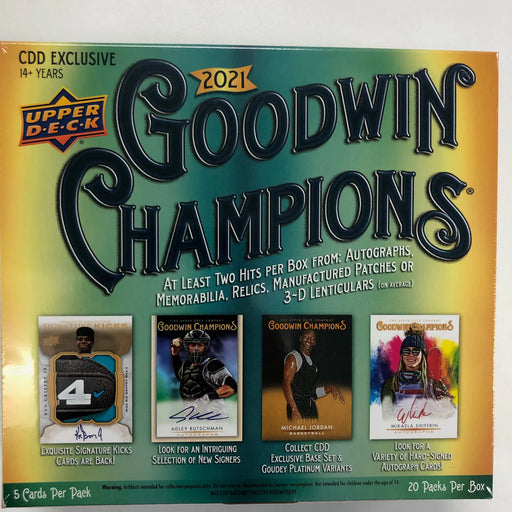 2021 Upper Deck Goodwin Campions CDD Certified Diamond Dealer Hobby Box - Pastime Sports & Games