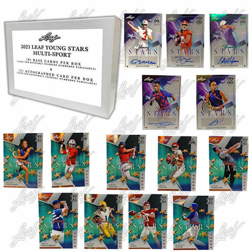 2021 Leaf Young Stars Multi-Sport Hobby Box - Pastime Sports & Games