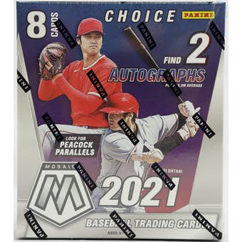 2021 Panini Mosaic Choice Baseball Hobby Box - Pastime Sports & Games