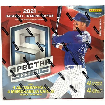 2021 Panini Spectra Baseball Hobby Box - Pastime Sports & Games