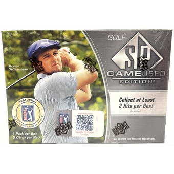 2021 Upper Deck SP Game Used Golf Hobby Box - Pastime Sports & Games