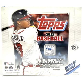 2021 Topps Update MLB Baseball Hobby Jumbo Box - Pastime Sports & Games
