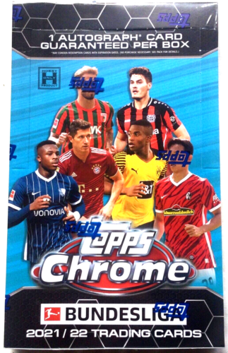 2021/22 Topps Chrome Bundesliga Soccer Hobby Box - Pastime Sports & Games