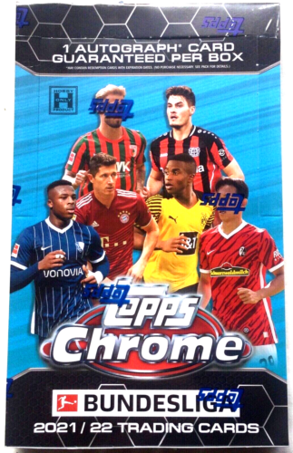 2021/22 Topps Chrome Bundesliga Soccer Hobby Box/Case– Pastime 2021/22 Topps Chrome Bundesliga Soccer Hobby Box/Case– Pastime
