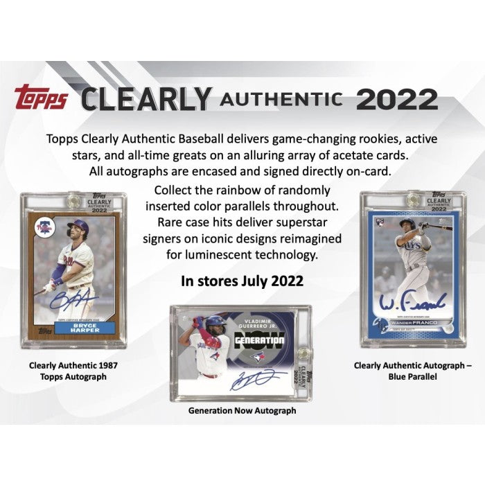 2021 Topps Clearly Authentic Baseball Hobby 20-Box Case with