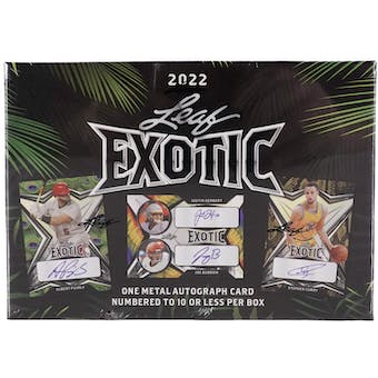 2022 Leaf Exotic Multisport Hobby Box - Pastime Sports & Games