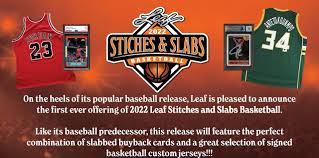2022 Leaf Stitches and slabs Basketball Hobby Box - Pastime Sports & Games