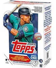 2023 Topps Series 1 Baseball 7-Pack Blaster Box (Commemorative Relic Card!) - Pastime Sports & Games