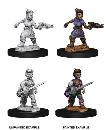 Pathfinder Deep Cuts Unpainted Miniatures Female Halfling Rogue - Pastime Sports & Games