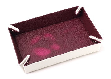Die Hard Folding Dice Tray Thermic Pink with Cream Velvet - Pastime Sports & Games