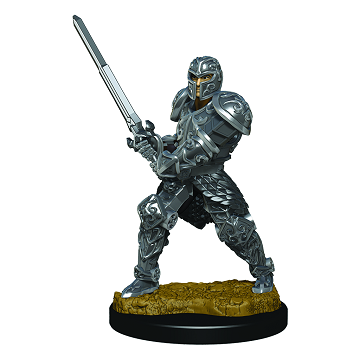 D&D Icons of the Realms Premium Miniature Male Human Fighter (93017) - Pastime Sports & Games