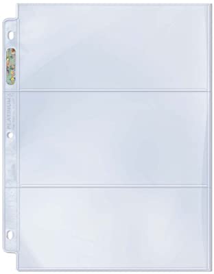 Ultra Pro Platinum Series 3 Pocket Pages - Pastime Sports & Games