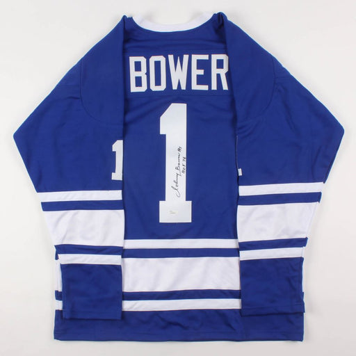 Johnny Bower Autographed Toronto Maple Leafs Hockey Jersey CCM - Pastime Sports & Games