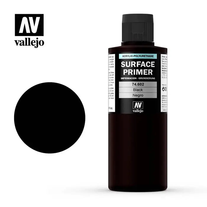 Vallejo Surface Primer Black (74.602) - Pastime Sports & Games
