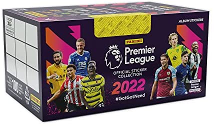 2022 Panini Premier League Sticker Box - Pastime Sports & Games