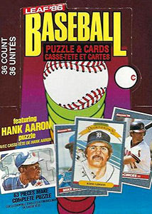 1986 Leaf Donruss Baseball Hobby - Pastime Sports & Games