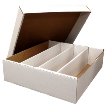 Trading Card Cardboard Storage Box - Pastime Sports & Games