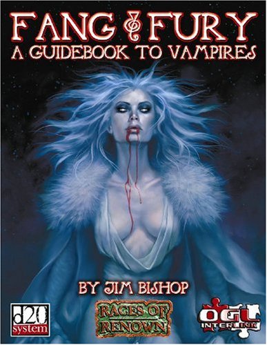 Races Of Renown: Fang & Fury A Guidebook To Vampires - Pastime Sports & Games