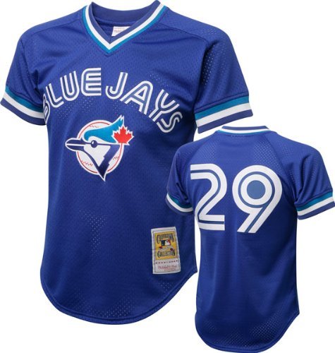 Joe Carter Toronto Blue Jays Mesh Batting Practice Baseball Jersey (M&N Blue) - Pastime Sports & Games