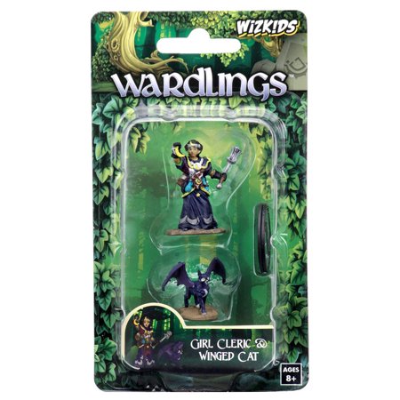 WizKids Wardlings Girl Cleric & Winged Cat - Pastime Sports & Games