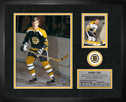 Bobby Orr 12.5X15 Boston Bruins Framed Photo Card - Pastime Sports & Games