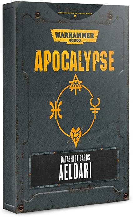 Warhammer 40,000 Apocalypse Datasheet Cards Aeldari (46-66-60) - Pastime Sports & Games