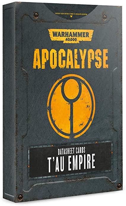 Warhammer 40,000 Apocalypse Datasheet Cards T'au Empire (56-28-60) - Pastime Sports & Games