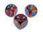 Chessex 36pc D6 Dice Set Nebula primary/Blue CHX27959 - Pastime Sports & Games