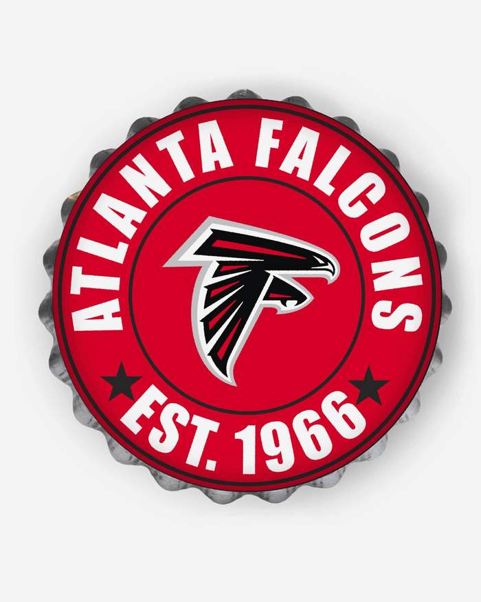 Atlanta Falcons Football Bottle Cap Wall Logo (Red FOCO) - Pastime Sports & Games