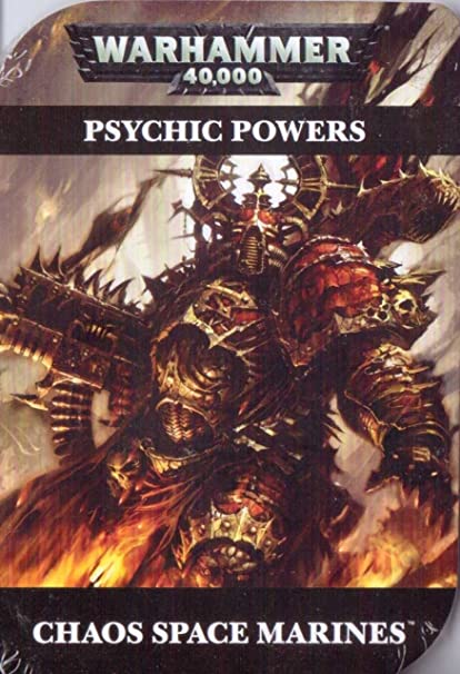 Warhammer 40,000 Psychic Powers Chaos Space Marines (43-02-60) - Pastime Sports & Games