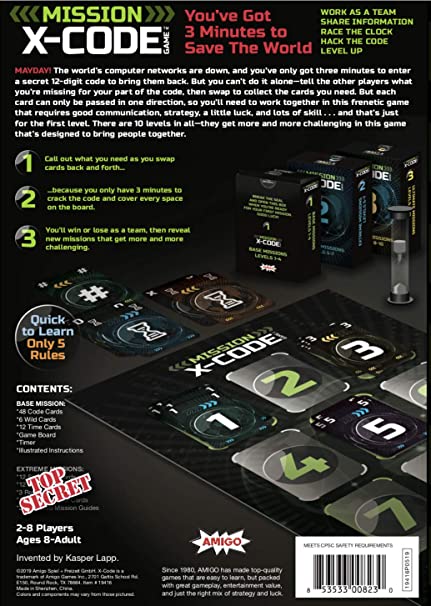 x-Code Card Game by amigo Games 