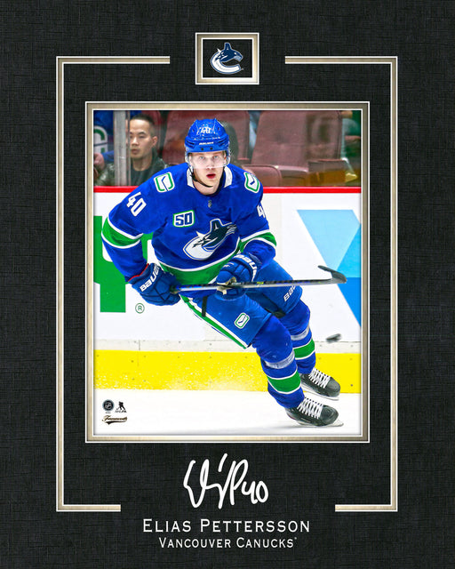 Elias Pettersson 18X22 Vancouver Canucks Framed Replica Signature - Pastime Sports & Games