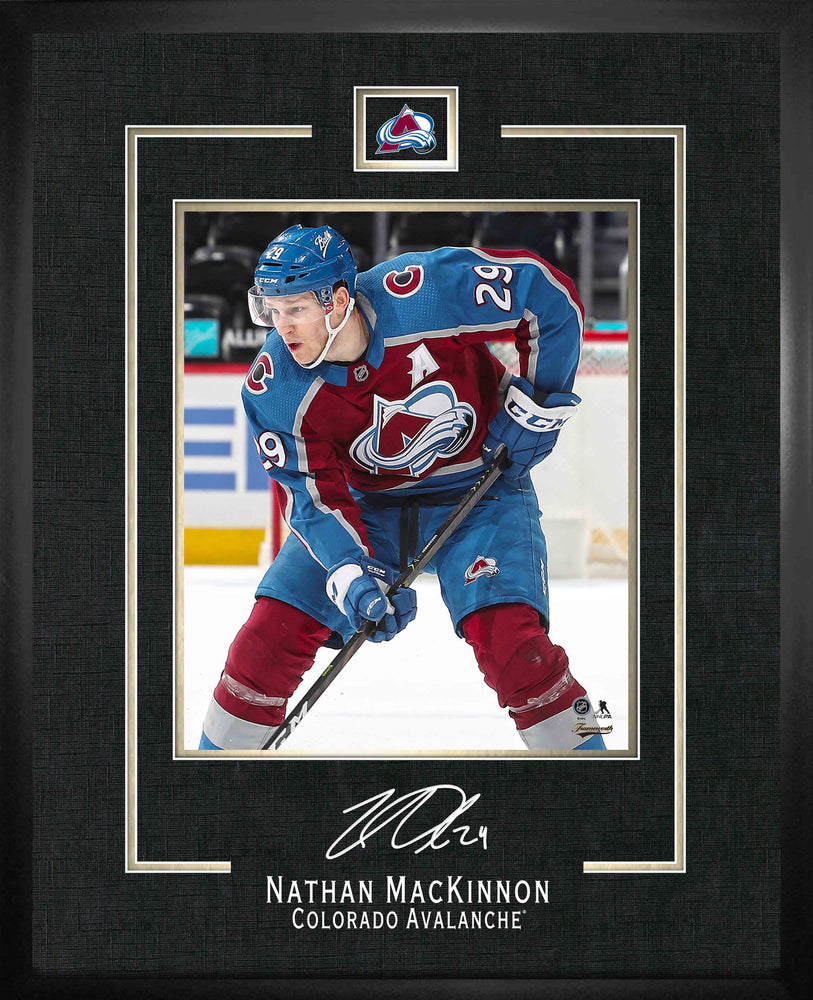 Nathan MacKinnon 18X22 Colorado Avalanche Framed Replica Signature - Pastime Sports & Games