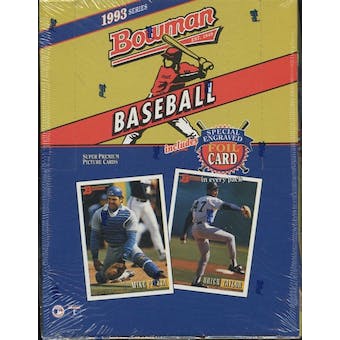 1993 Topps Bowman MLB Baseball Hobby Box - Pastime Sports & Games