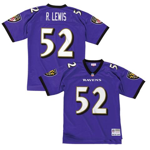 Baltimore Ravens Ray Lewis 2000 Mitchell & Ness Purple Football Jersey - Pastime Sports & Games
